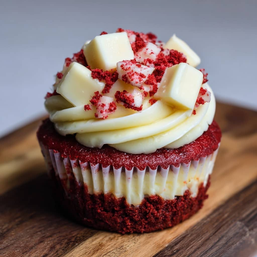 Red Velvet Cheesecake Cupcakes