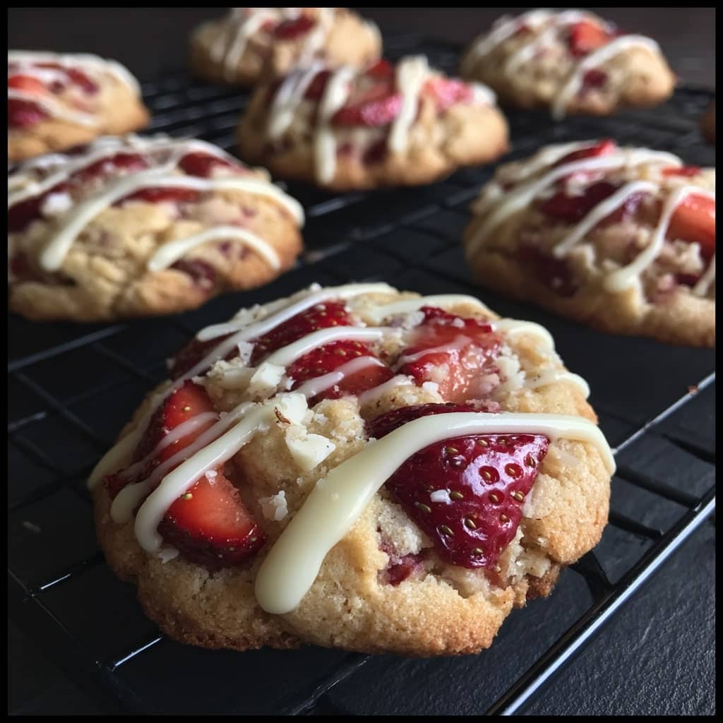 Strawberry Cheesecake Cookies