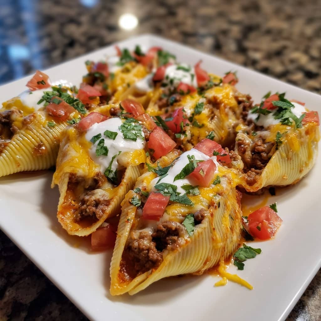 Taco Stuffed Pasta Shells