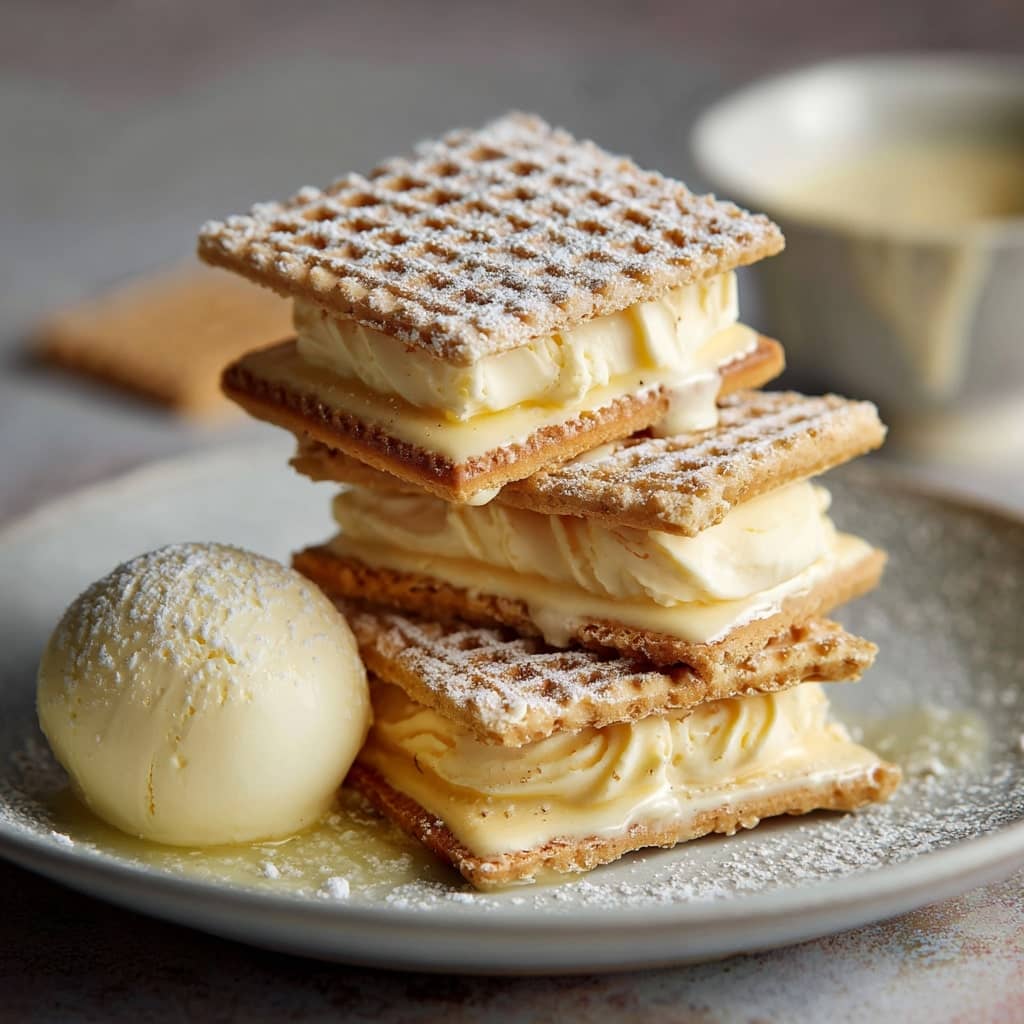 Vanilla Custard Cream Squares