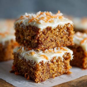 healthy Carrot Cake Bars