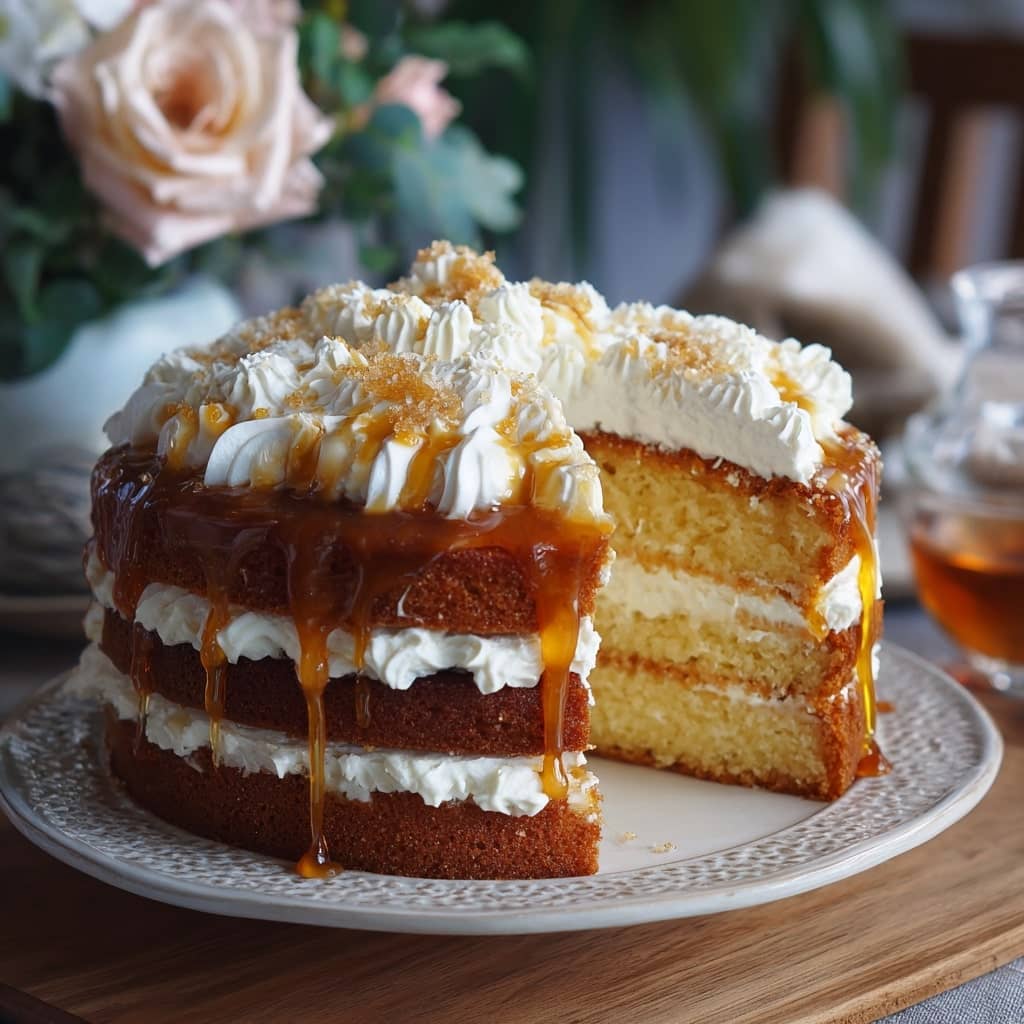 whipped Cream & Honey Cake