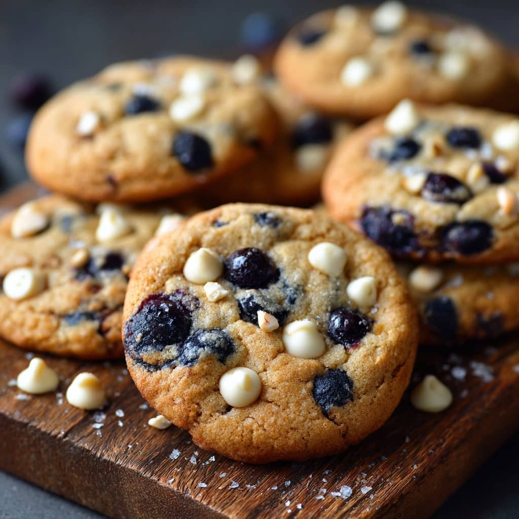 Blueberry White Chocolate Chip Cookies