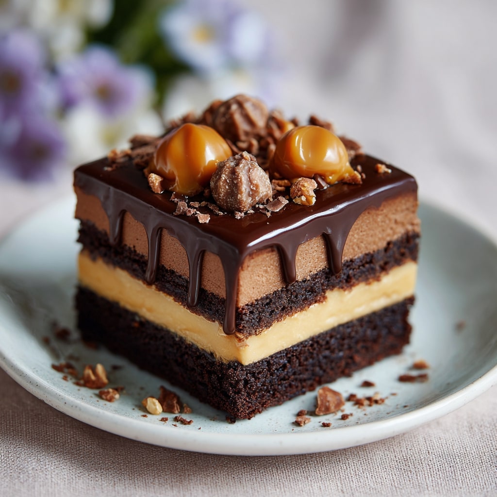 Chocolate Caramel Fudge Cake