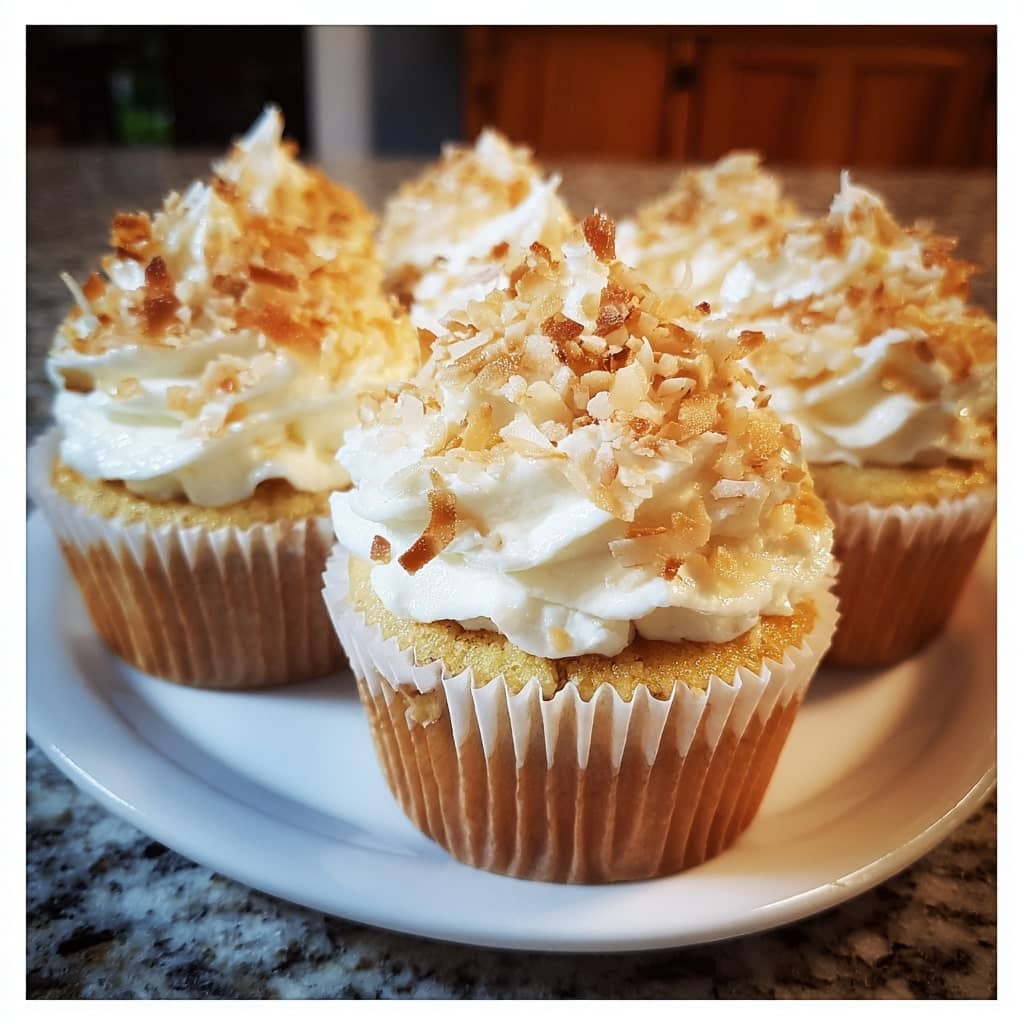 Coconut Cream Pie Cupcakes