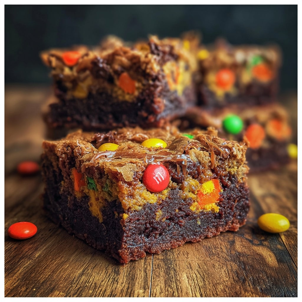 Monster Cookie Fudgy Brownies