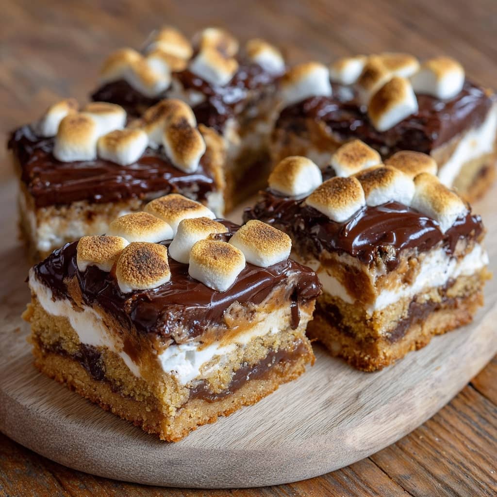 S’mores cookie bars