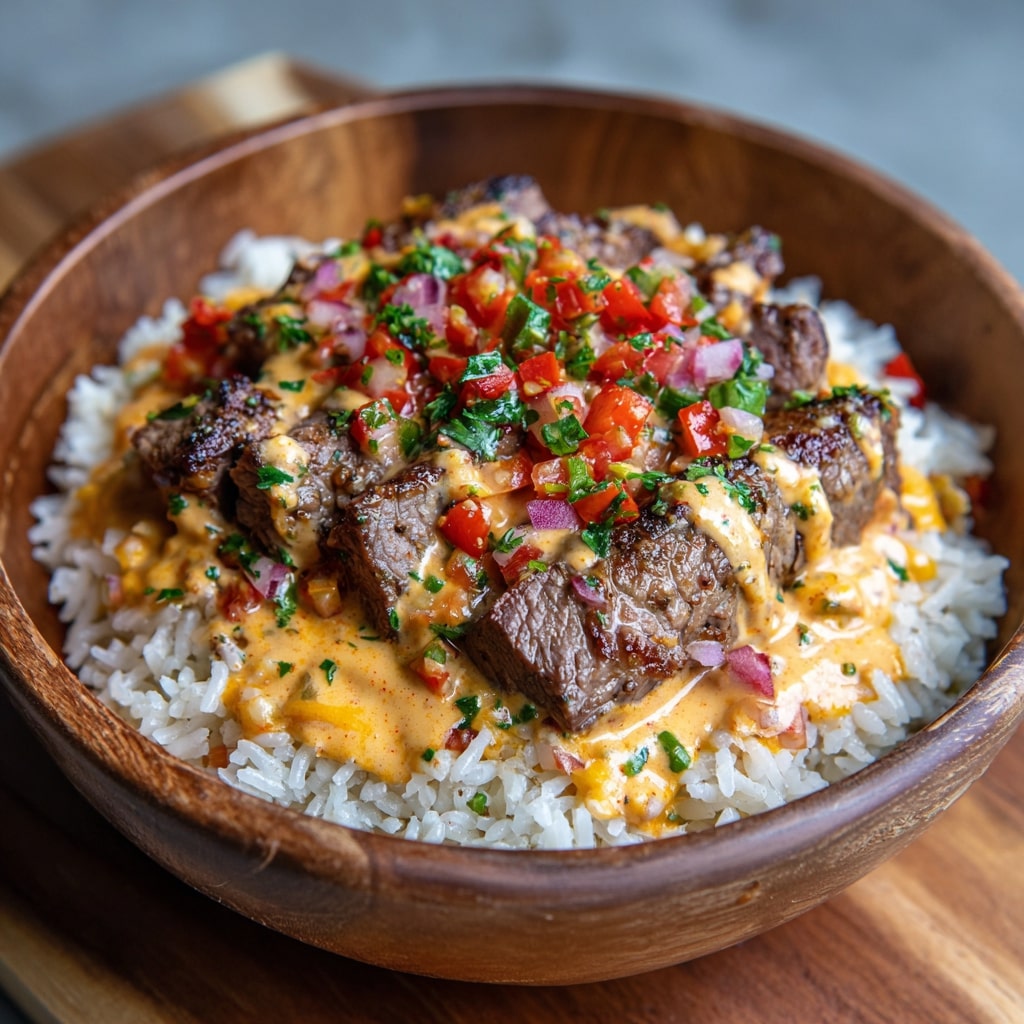 Steak Queso Rice : A Flavorful Recipe