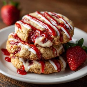 Strawberry Cheesecake Cookies