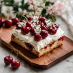 Summer Fresh Cherry Sheet Cake