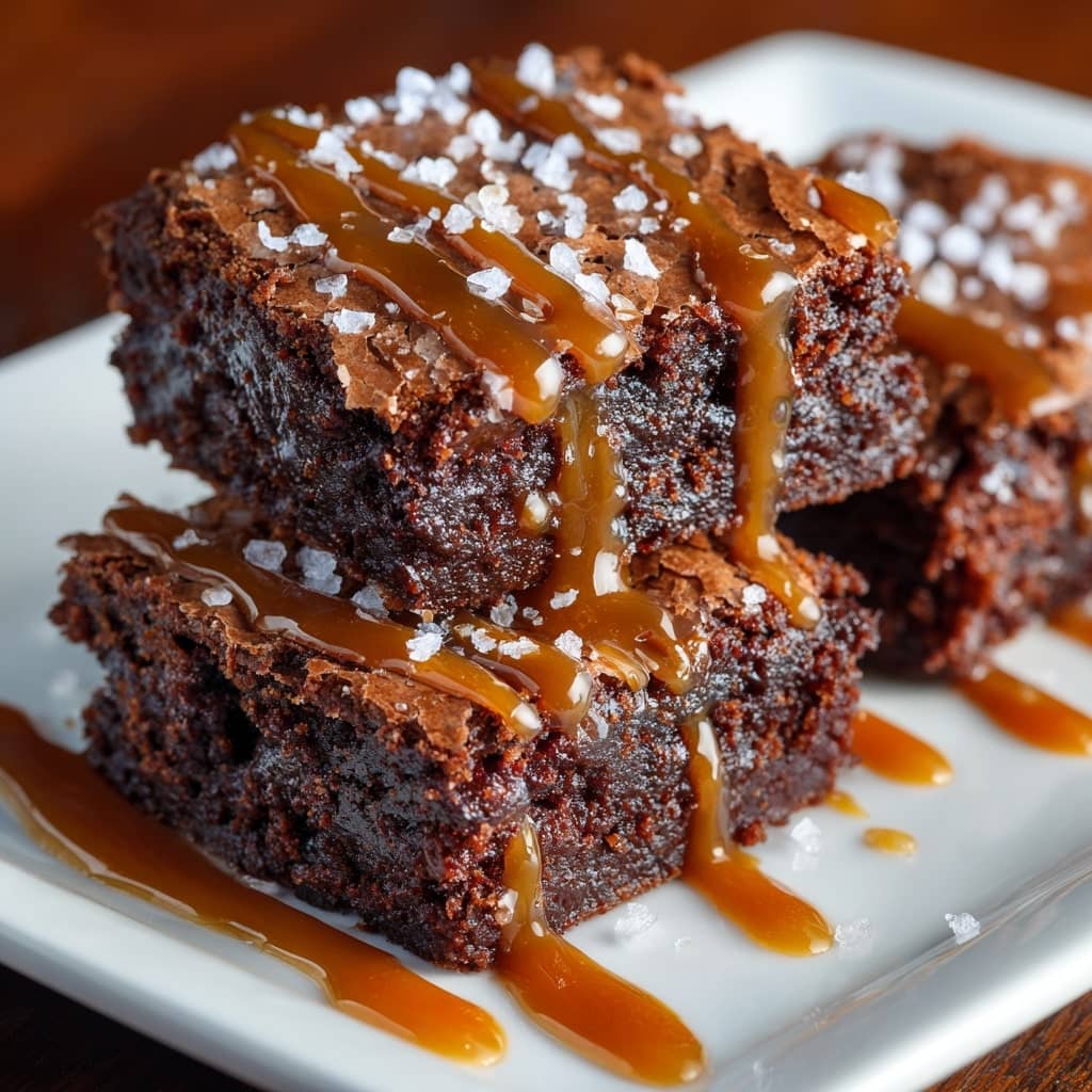 Top Caramel Brownies