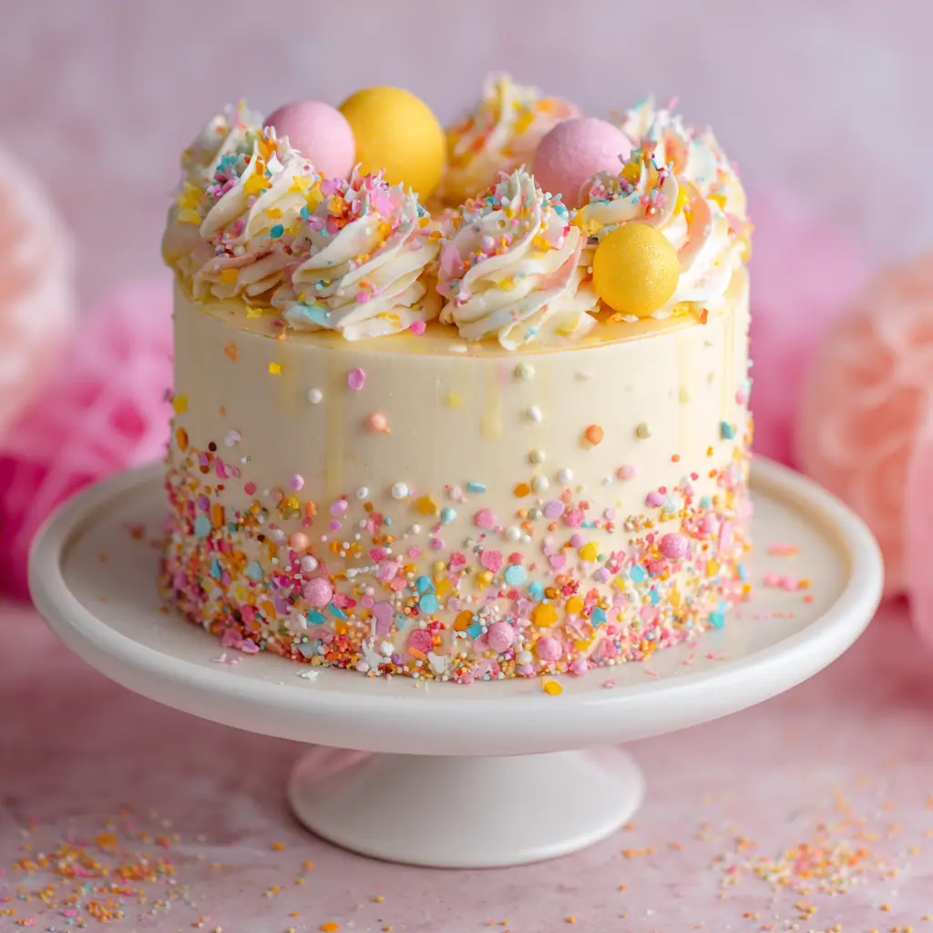 Confetti Smash Birthday Cake