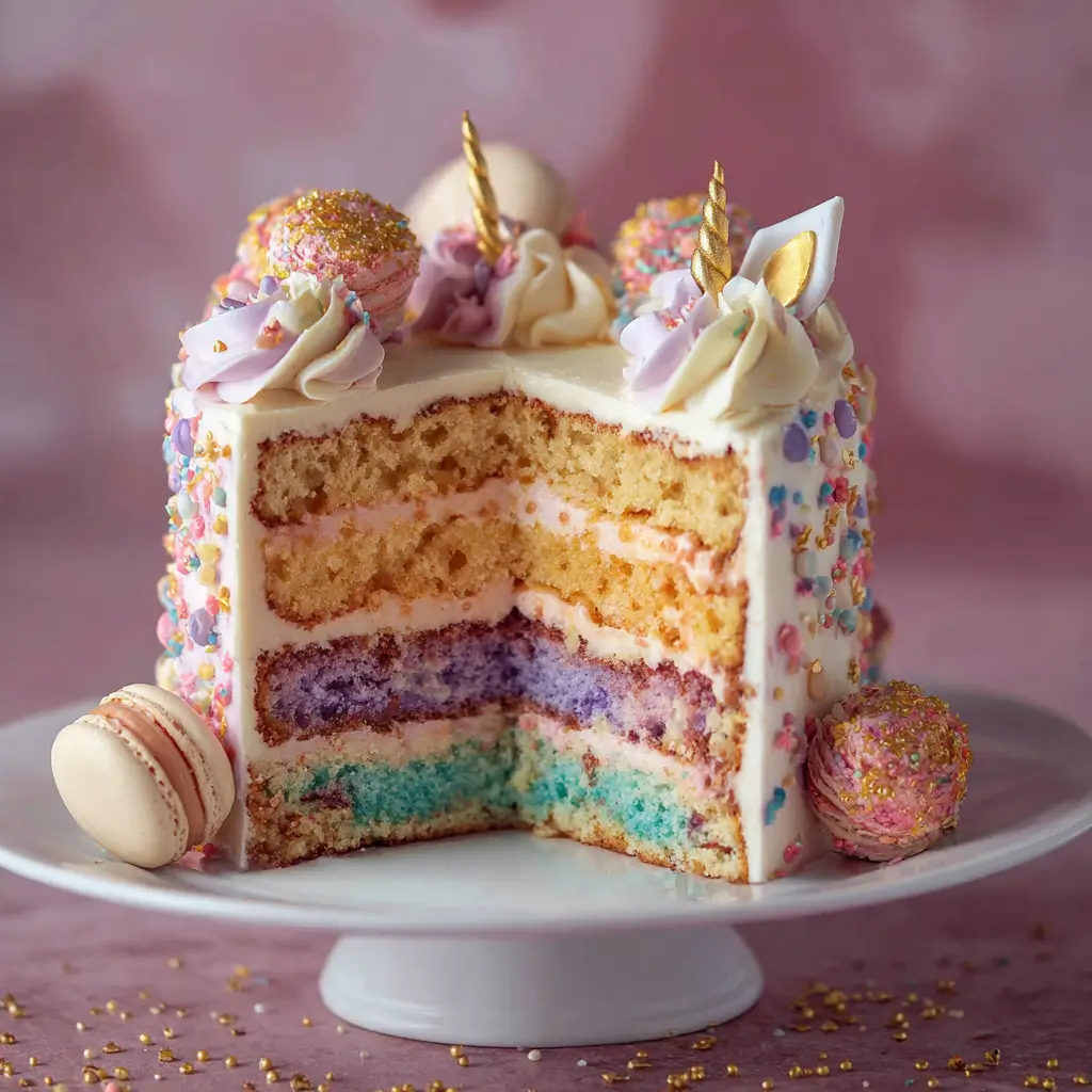 Unicorn Sparkle Rainbow Cake