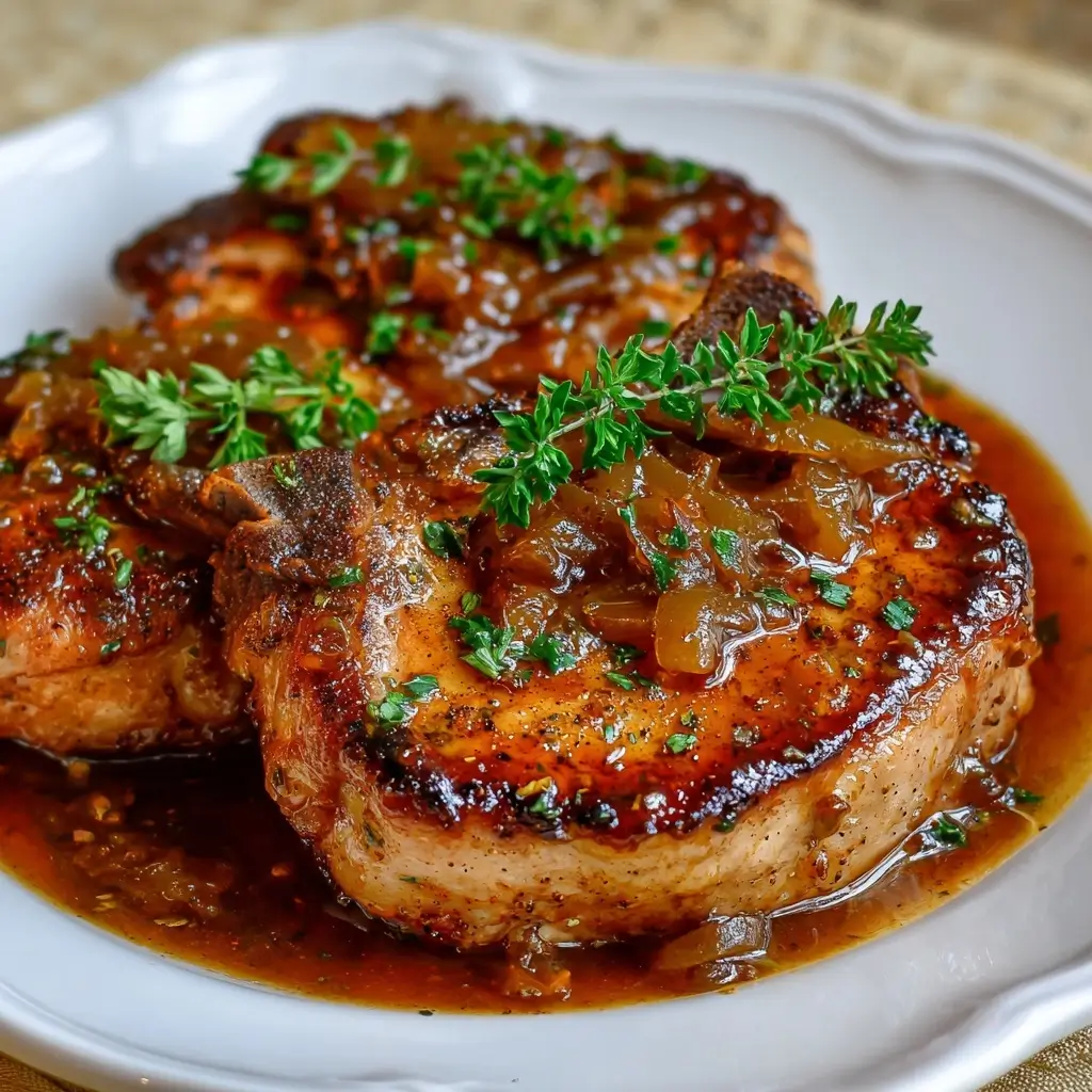 Apple Butter Pork Chops