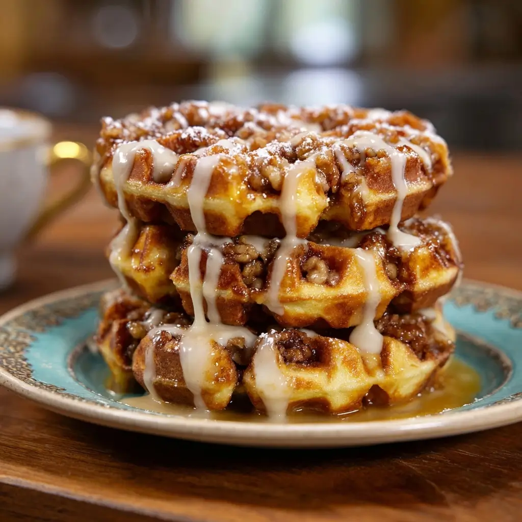 Apple Fritter Waffle Donuts