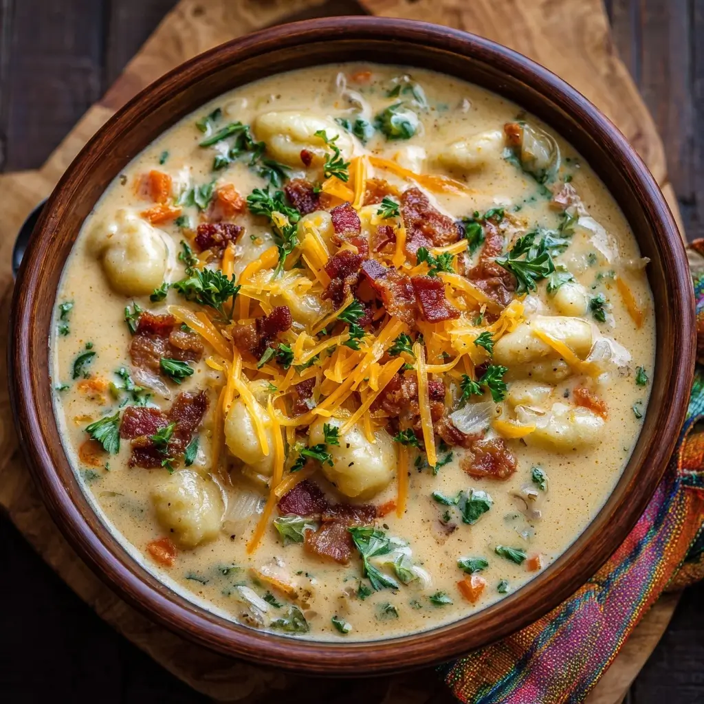 Bacon Cheddar Gnocchi Soup – Creamy, Cheesy & Cozy Comfort Food