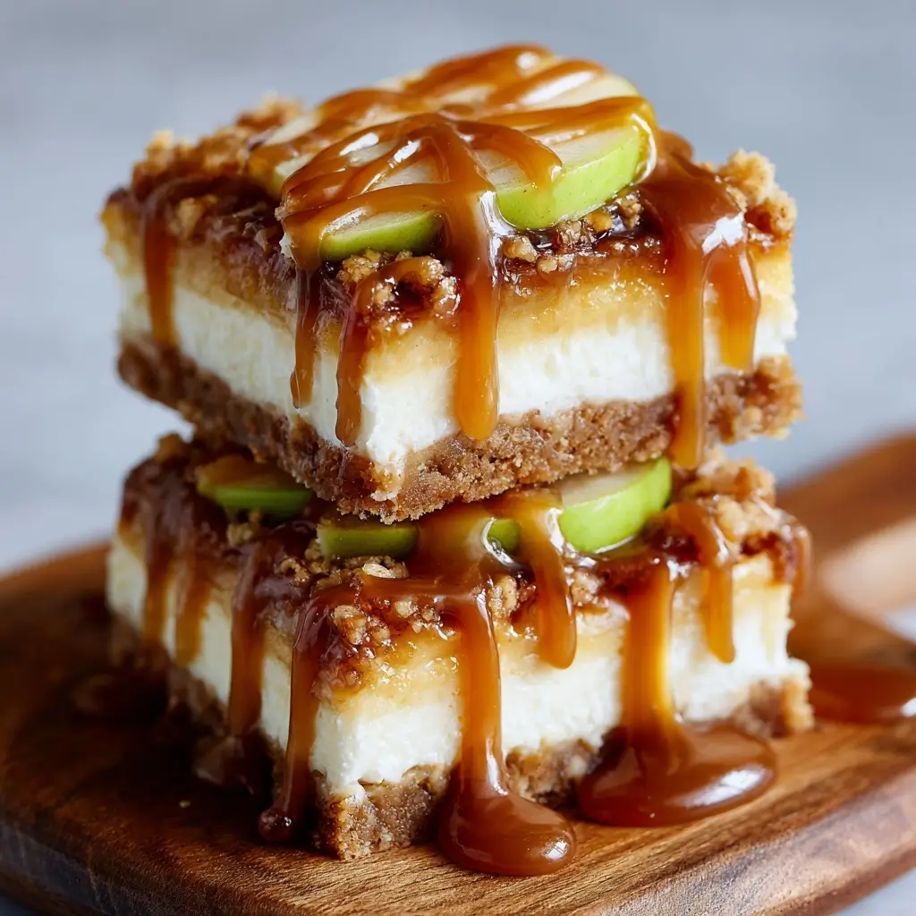 Caramel Apple Cheesecake Bars