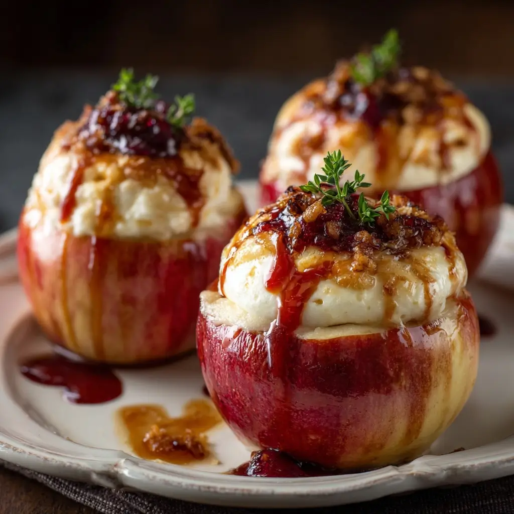 Cheesecake-Stuffed Baked Apples