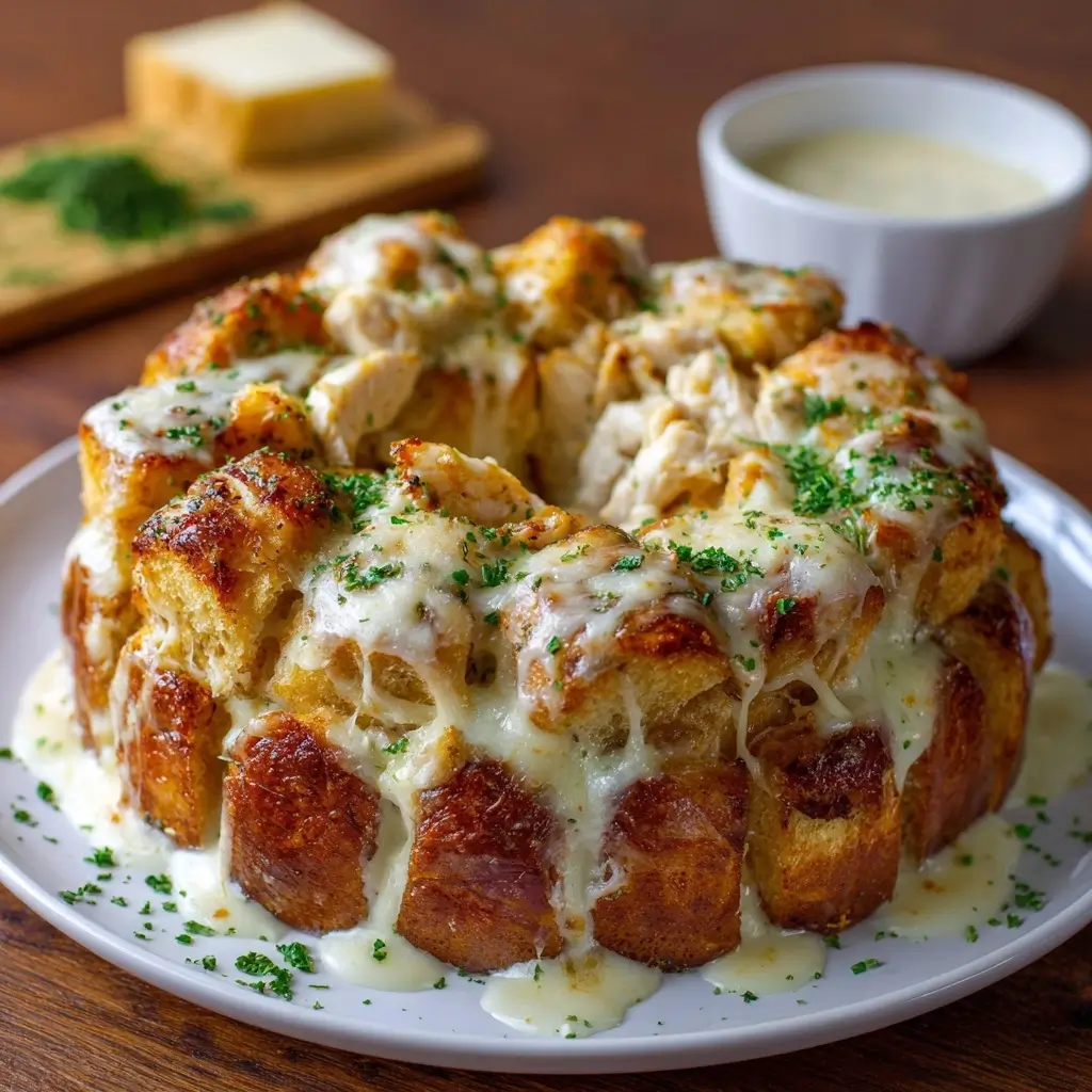 Chicken Alfredo Monkey Bread