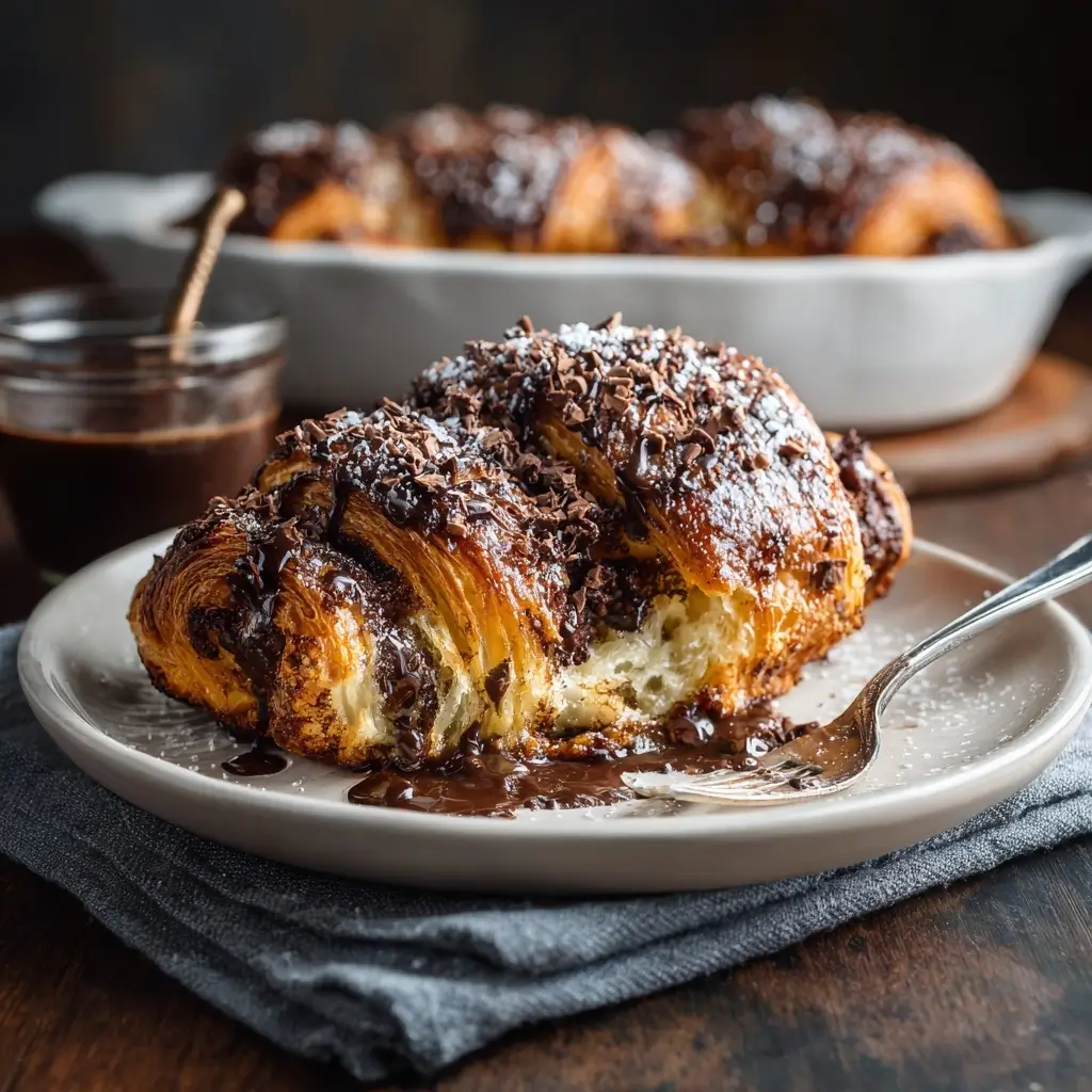 Chocolate Croissant Breakfast Bake that Everyone Loves