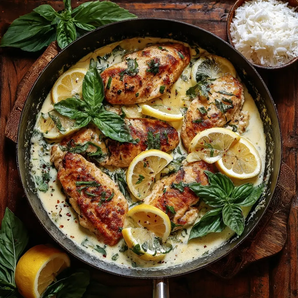 Creamy Lemon-Basil Chicken