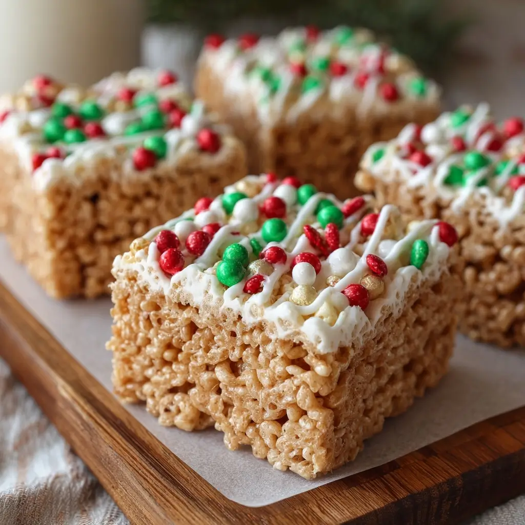 Gingerbread Rice Krispie Treats