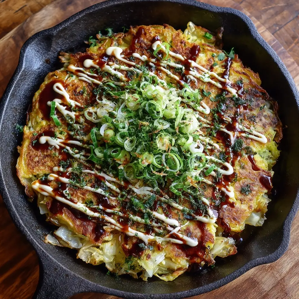 Okonomiyaki (Japanese Cabbage Pancake)
