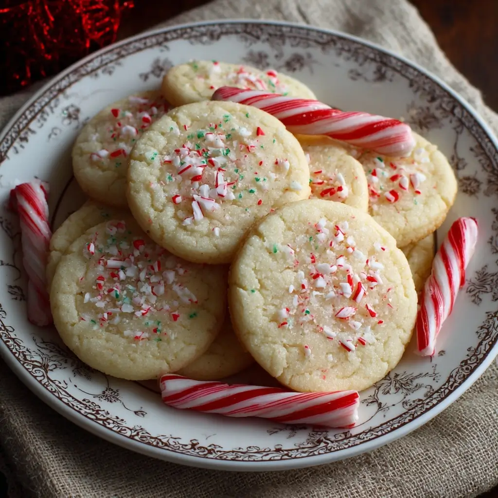 Peppermint Sugar Cookies
