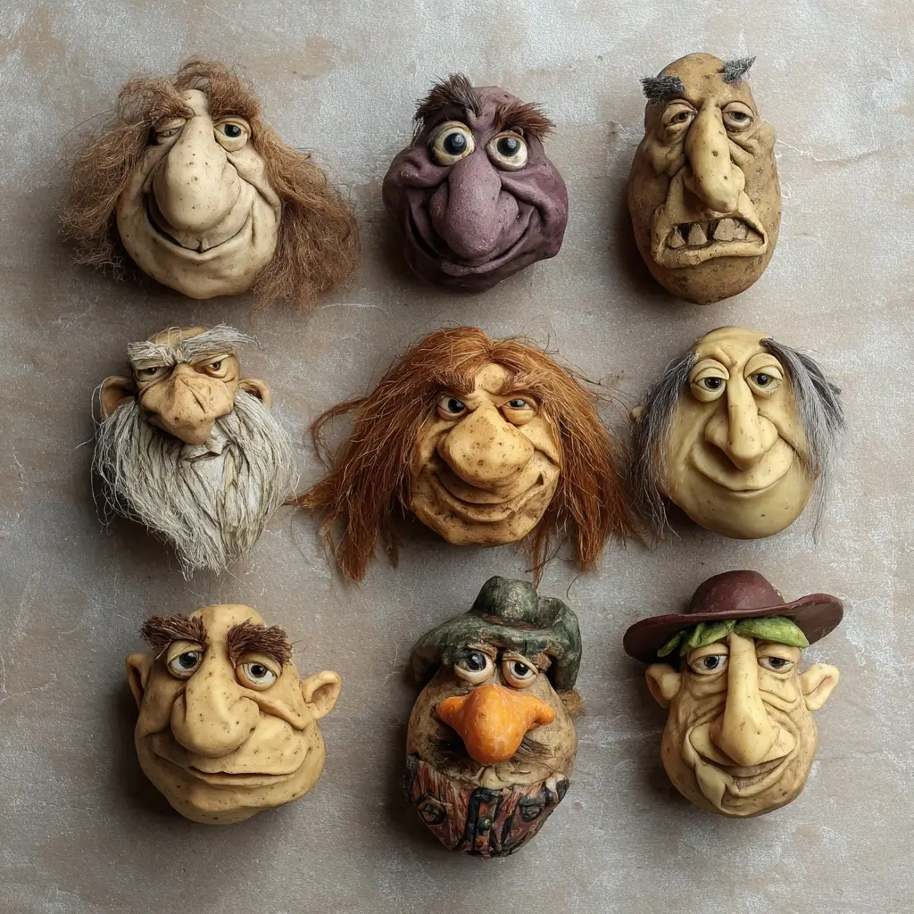 Shrunken Potato Heads