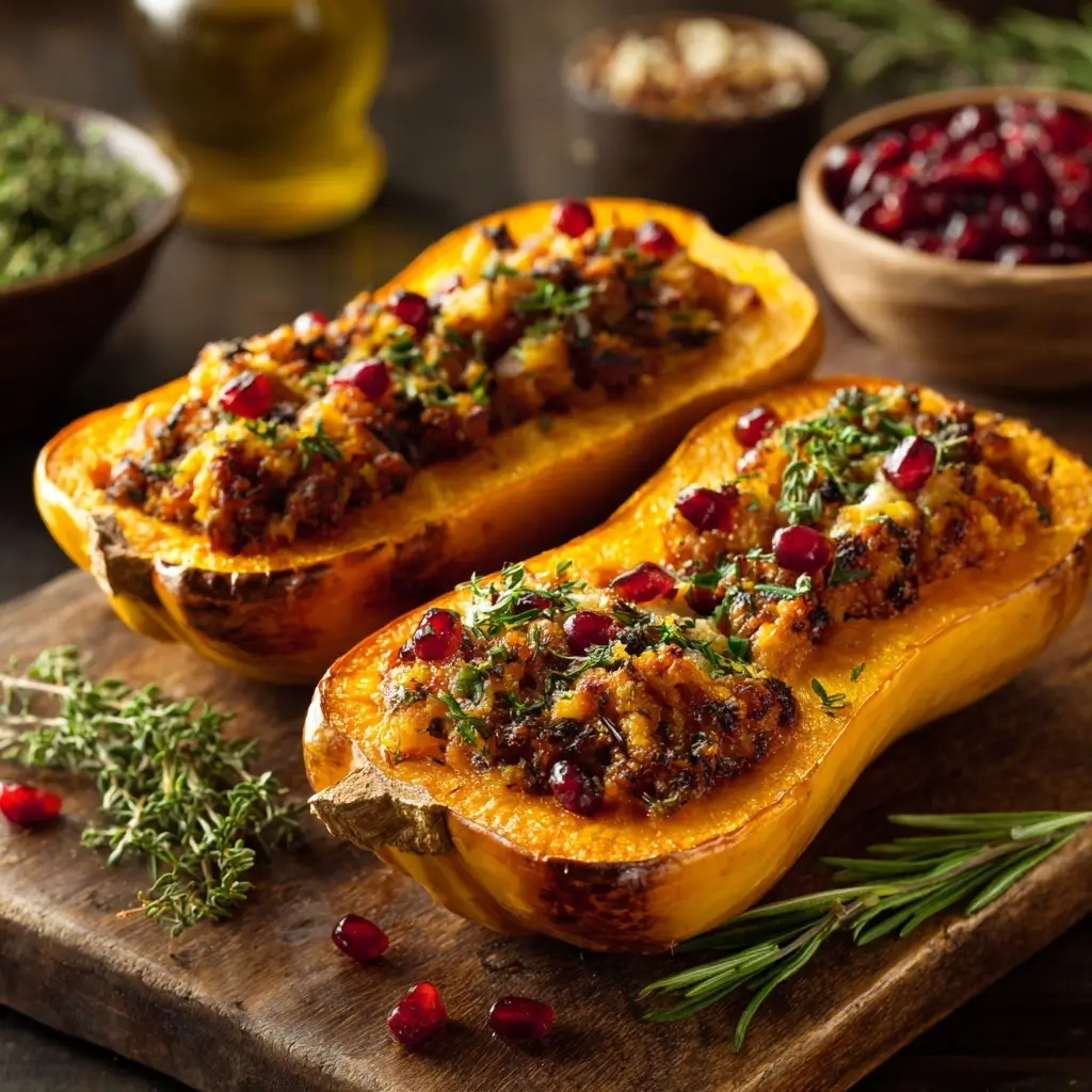 Stuffed Acorn or Butternut Squash