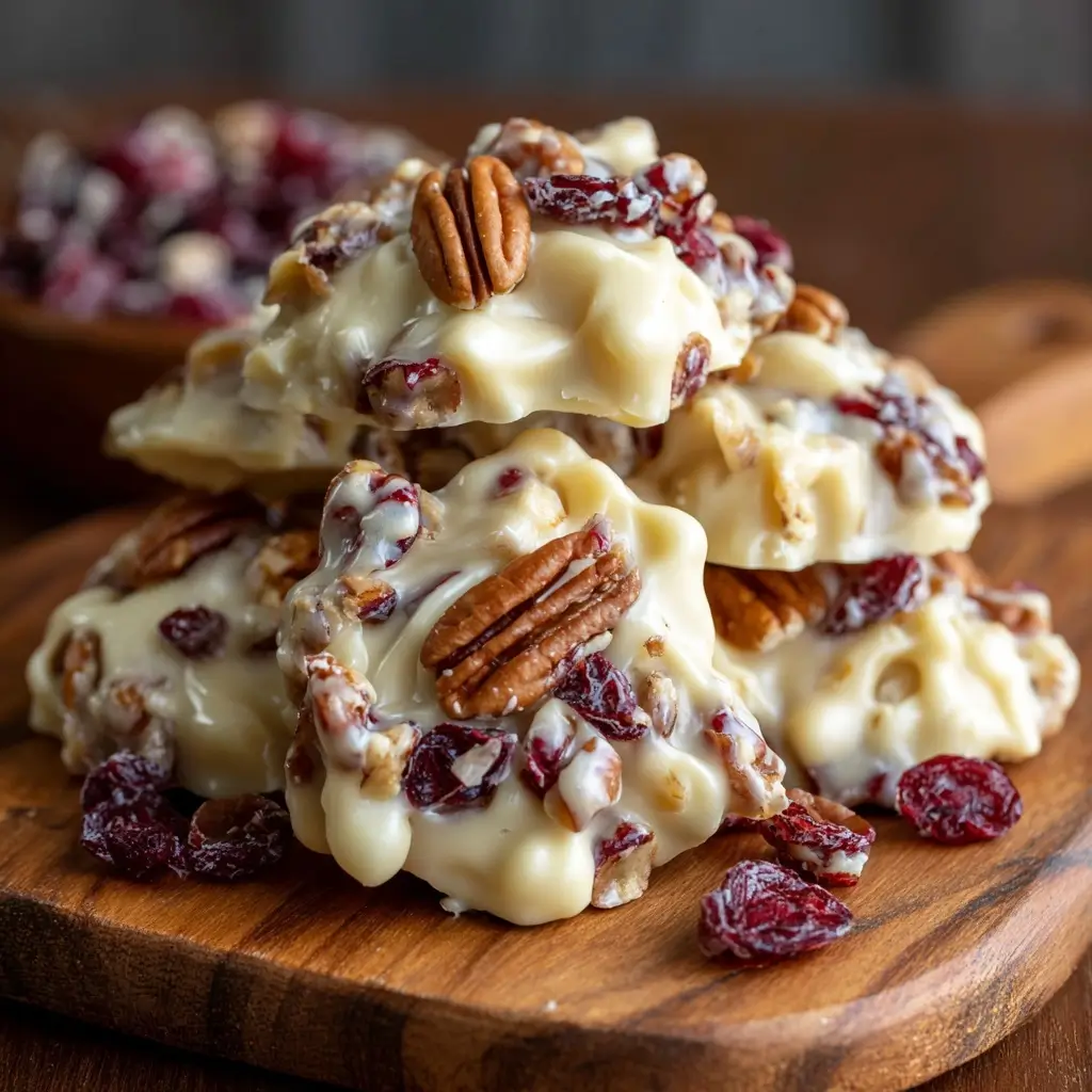White Chocolate Cranberry Pecan Clusters