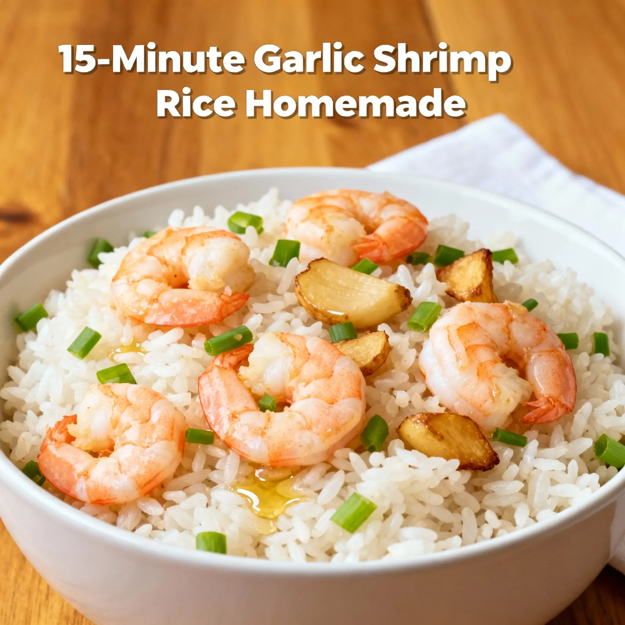 15-Minute Garlic Shrimp Rice