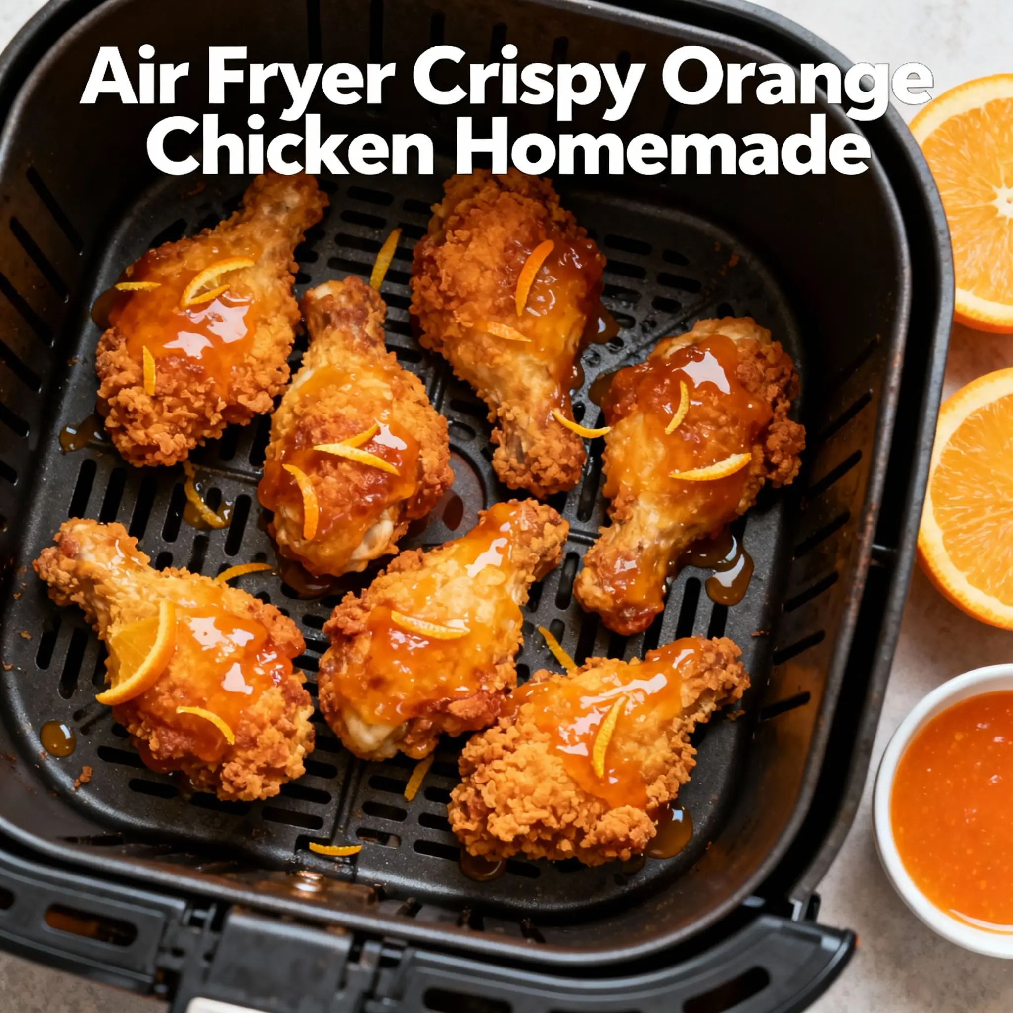 Air Fryer Crispy Orange Chicken