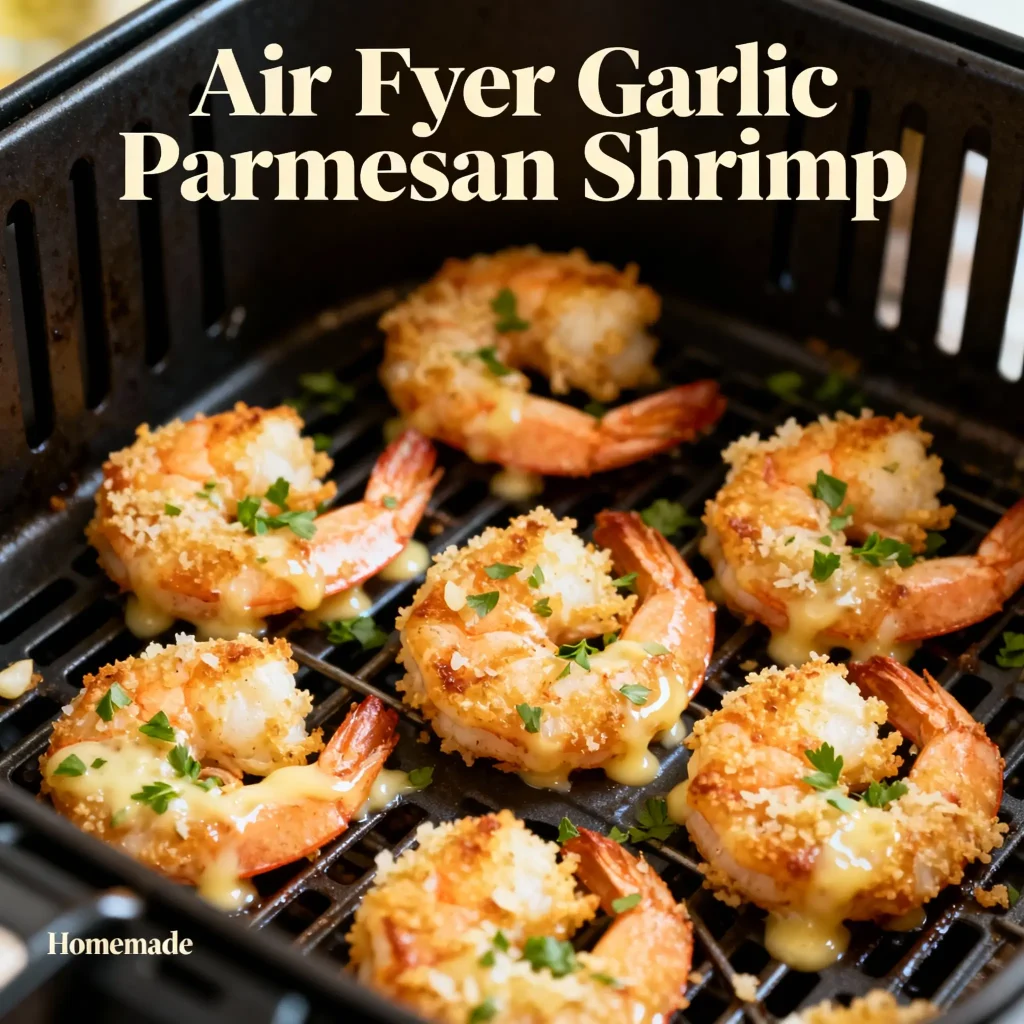 Air Fryer Garlic Parmesan Shrimp