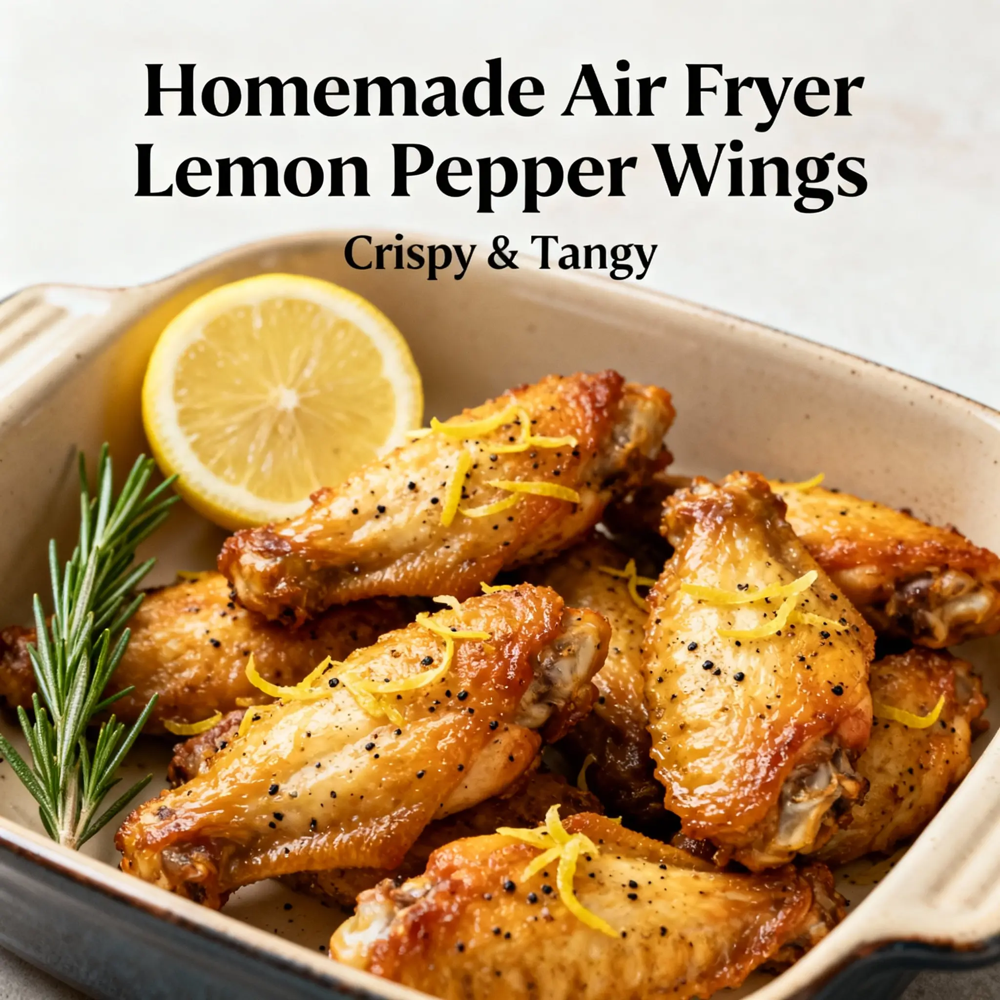 Air Fryer Lemon Pepper Wings