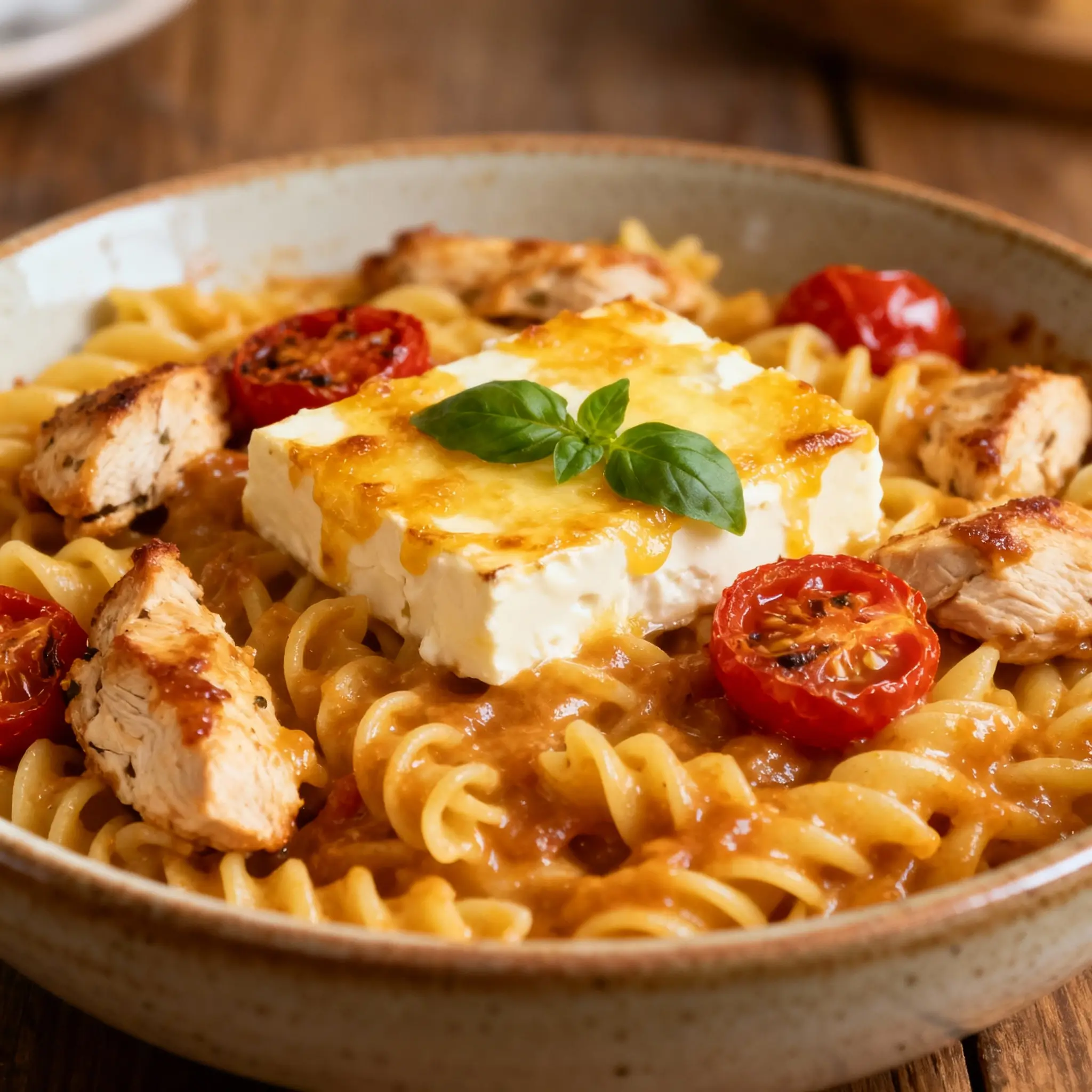 Baked Feta Pasta with Chicken