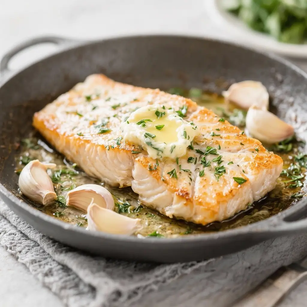 Baked Mahi-Mahi with Garlic-Herb Butter