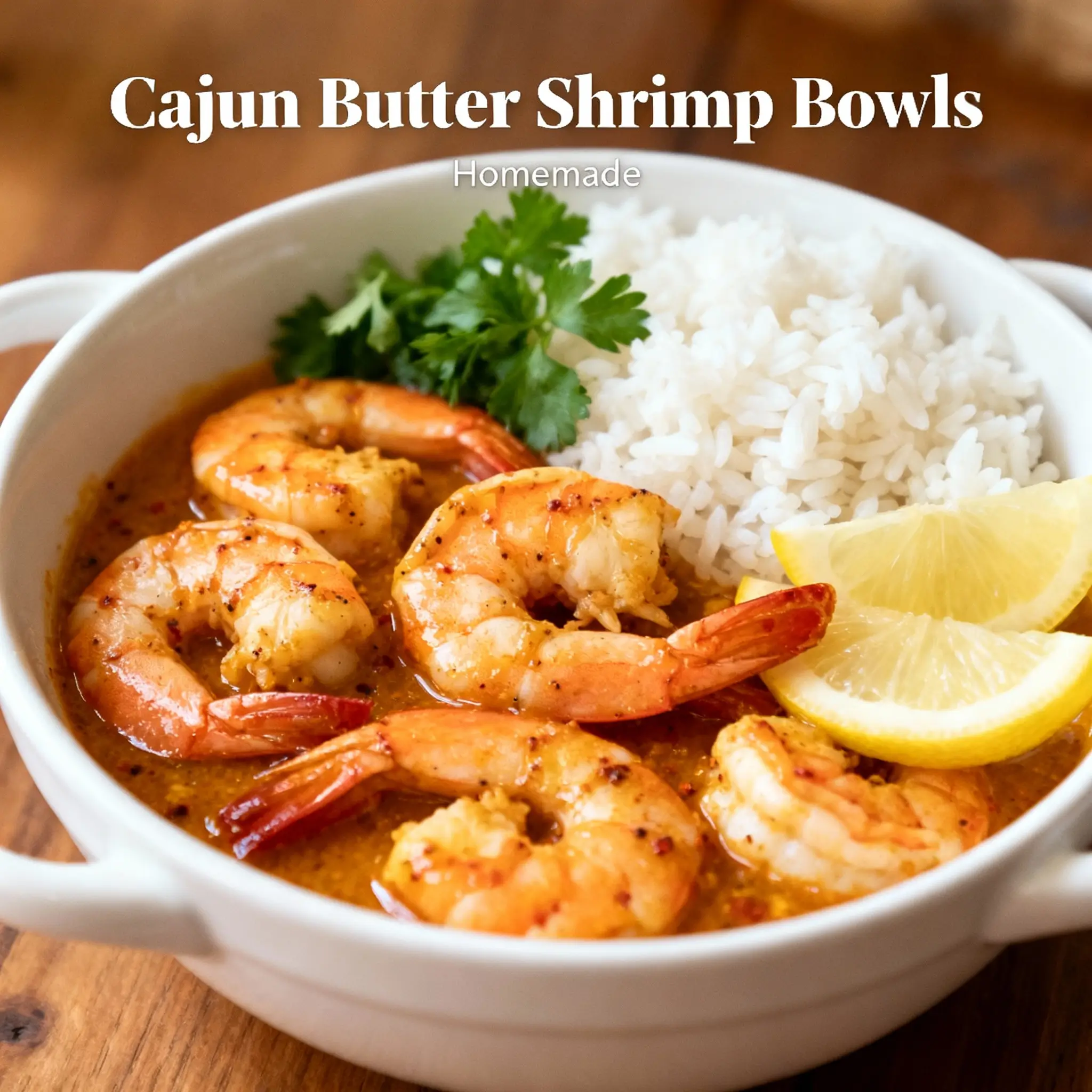 Cajun Butter Shrimp Bowls