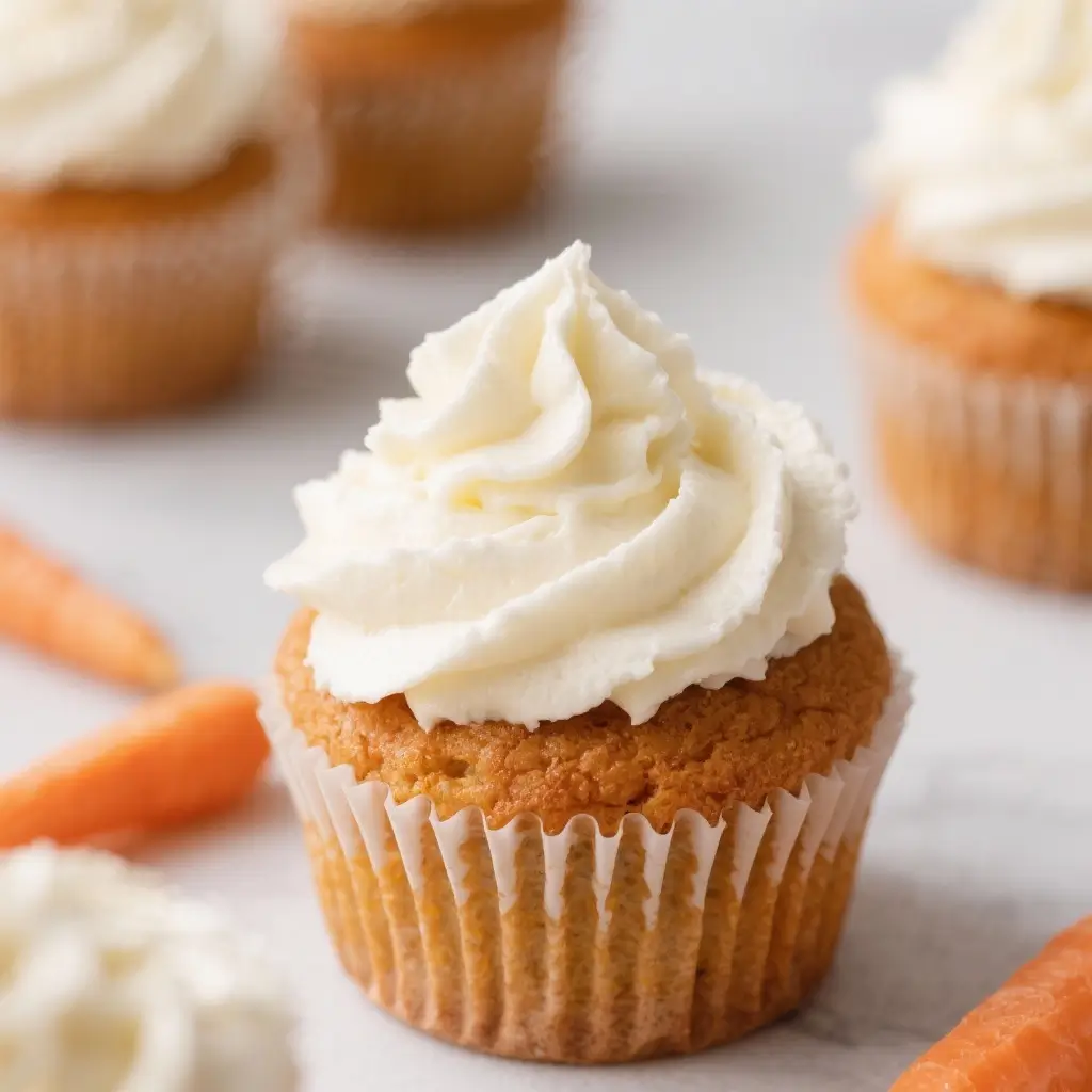 Carrot Cupcakes with Cream Cheese Frosting
