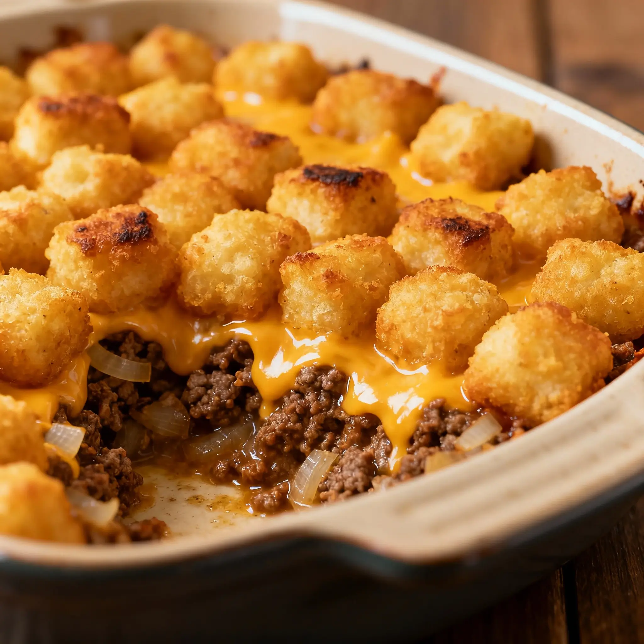Cheeseburger Tater Tot Casserole