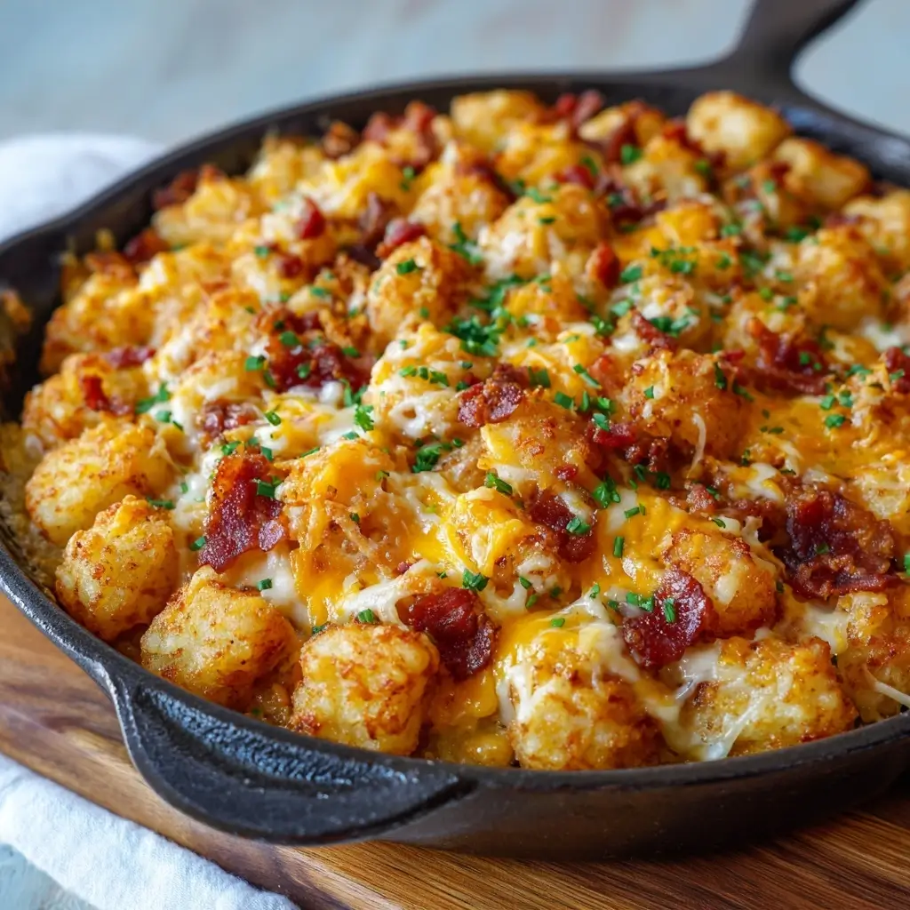 Chicken Bacon Tater Tot Bake