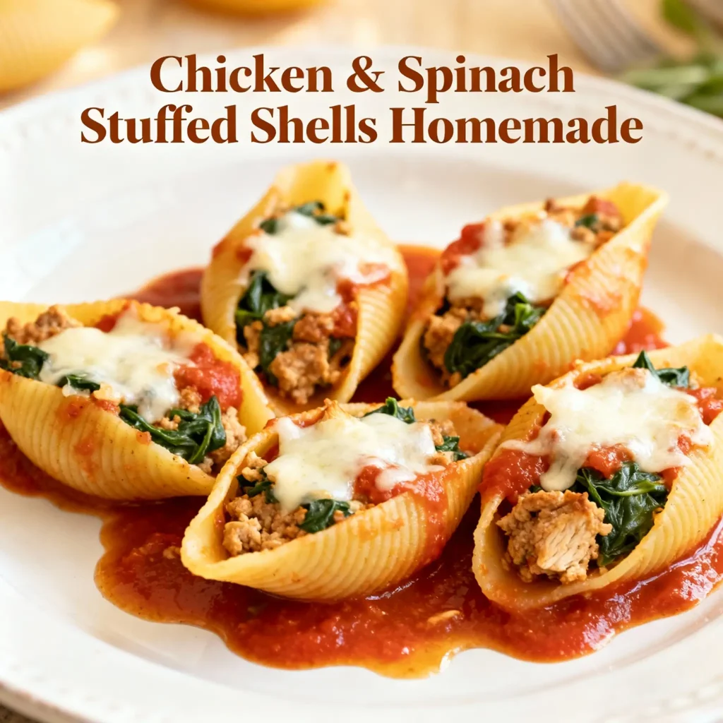 Chicken & Spinach Stuffed Shells