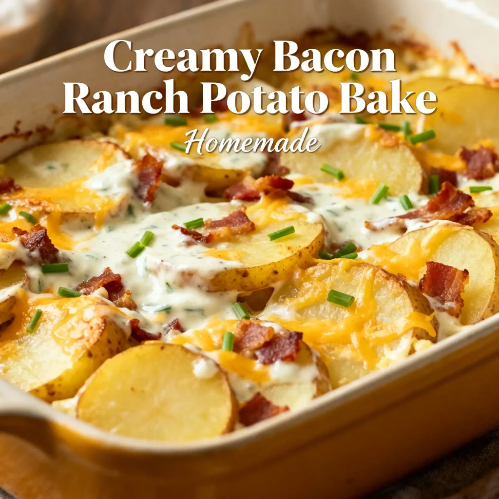 Creamy Bacon Ranch Potato Bake