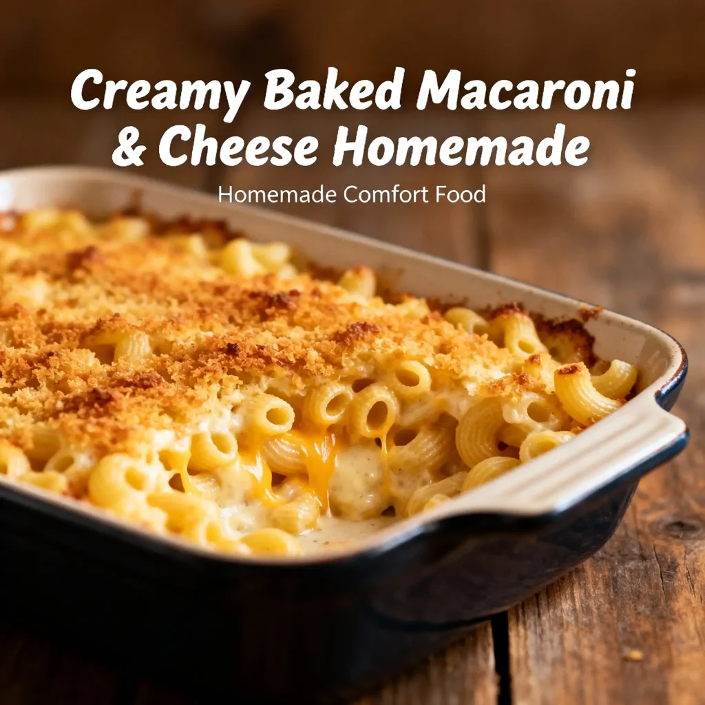Creamy Baked Macaroni & Cheese