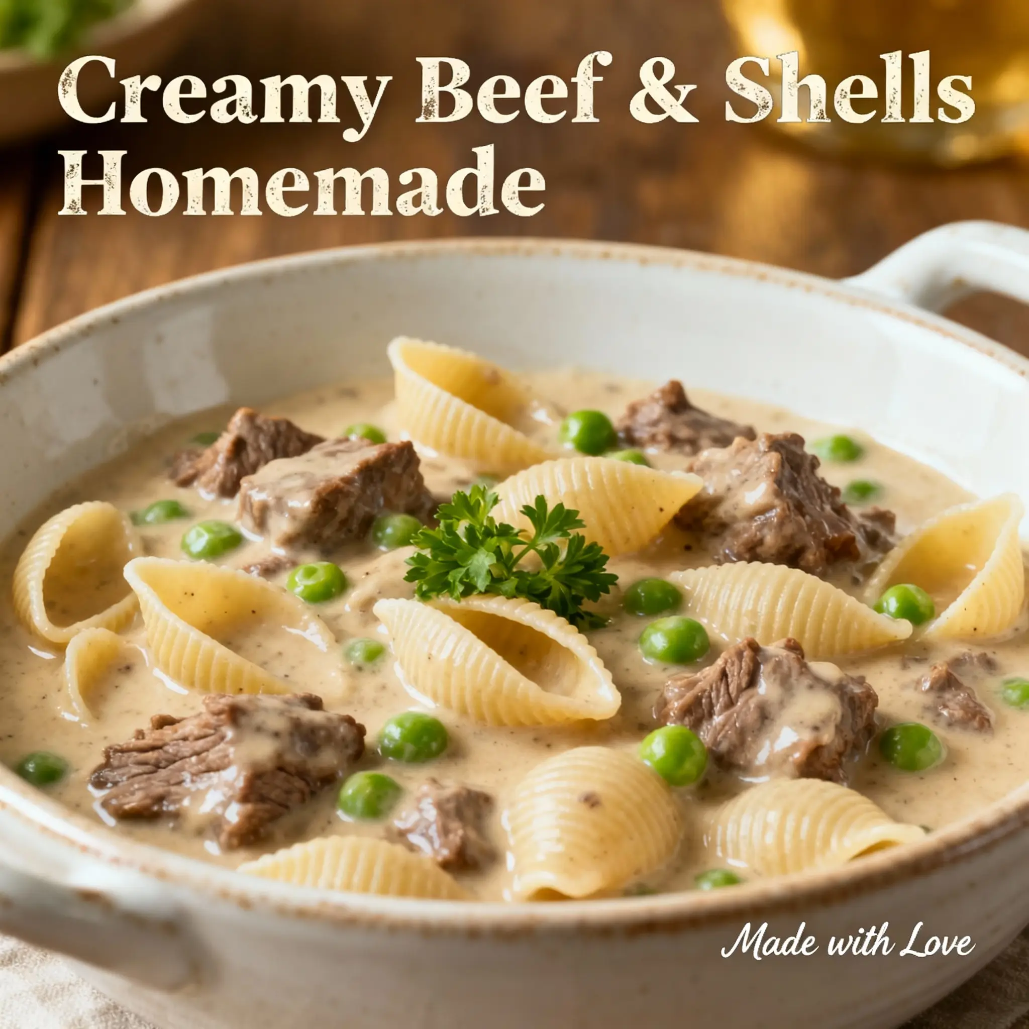 Creamy Beef & Shells