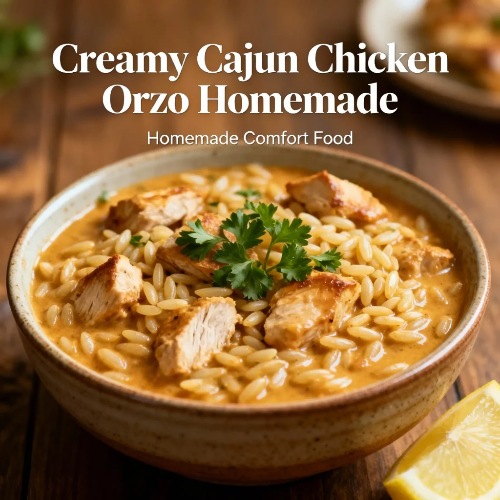 Creamy Cajun Chicken Orzo