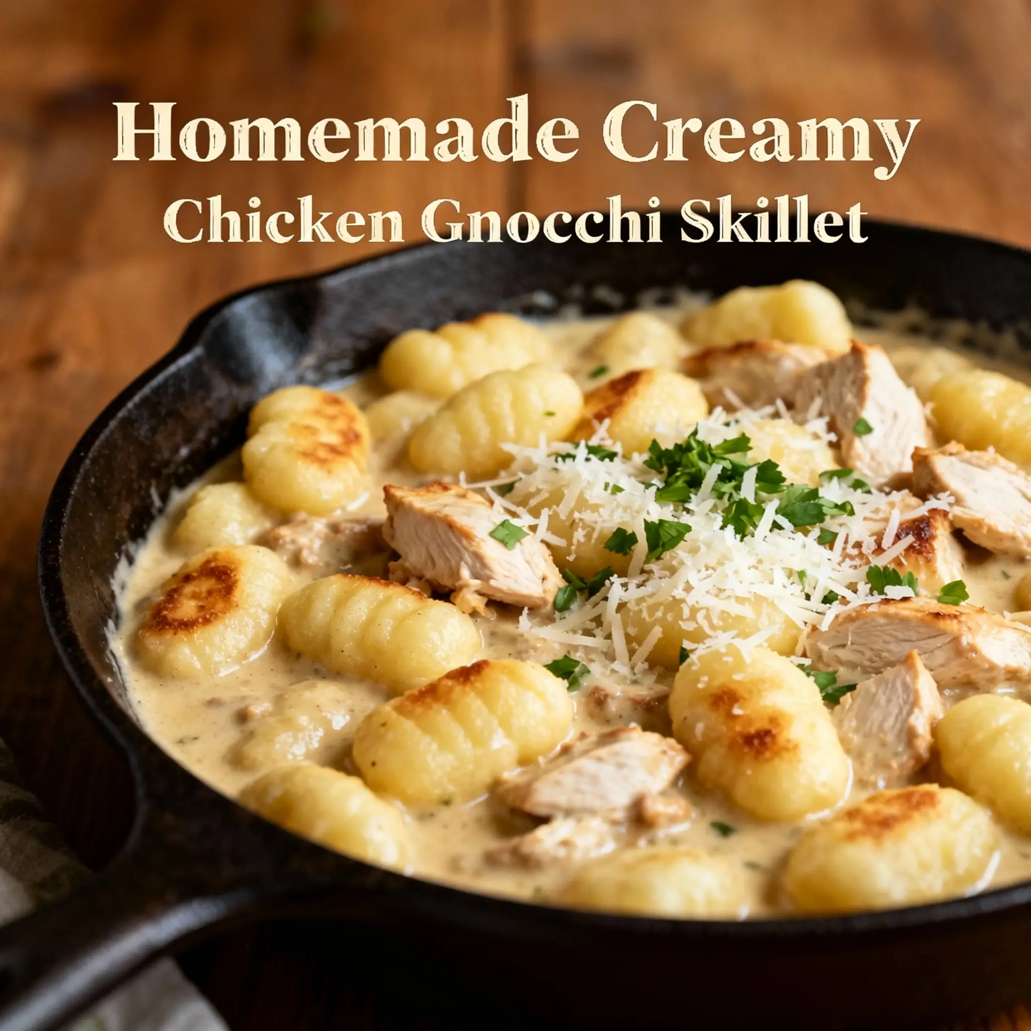 Creamy Chicken Gnocchi Skillet