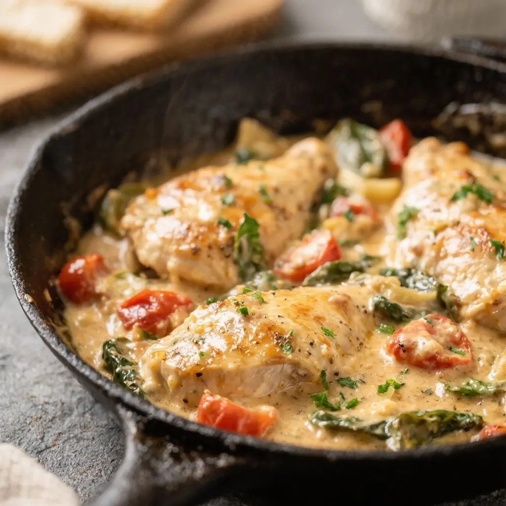 Creamy Tuscan Chicken Skillet