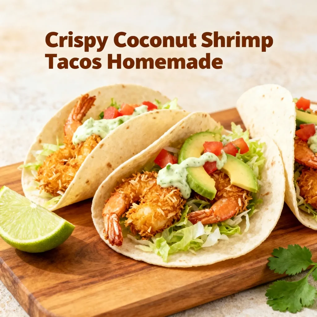 Crispy Coconut Shrimp Tacos
