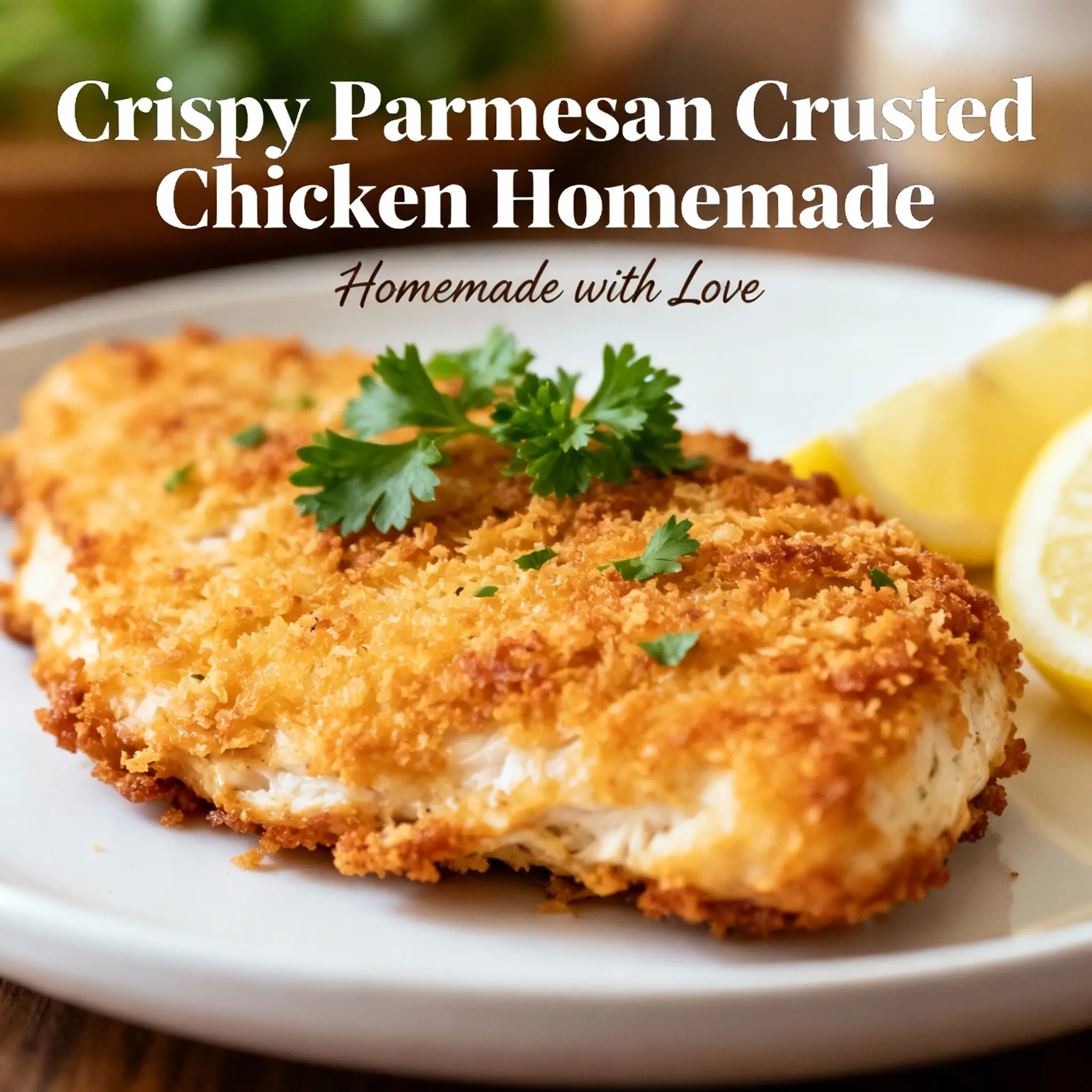 Crispy Parmesan Crusted Chicken